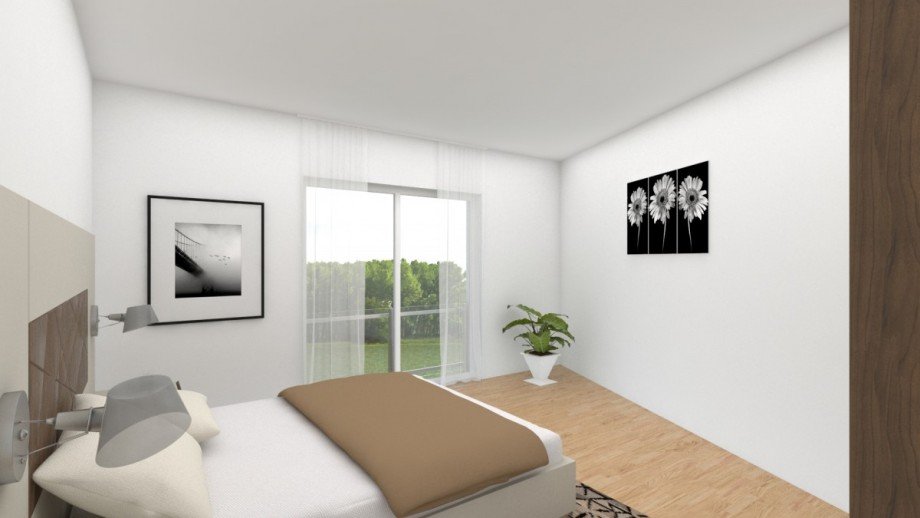 Visualisierung Schlafzimmer Etagenwohnung Langenfeld (Rheinland)