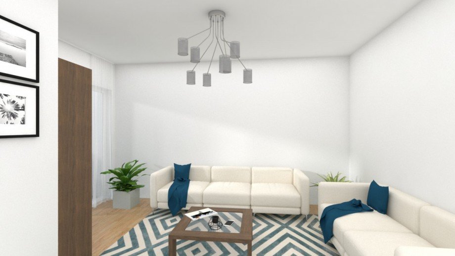 Visualisierung Wohnzimmer Etagenwohnung Langenfeld (Rheinland)