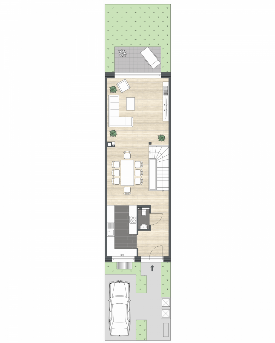 Erdgeschoss Reihenmittelhaus Langenfeld (Rheinland)