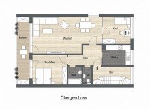 Grundriss Wohnung Mehr als erwartet. - 90,5 m� Wohnfl�che, gro�er Balkon und vielseitig nutzbarer Kellerbereich