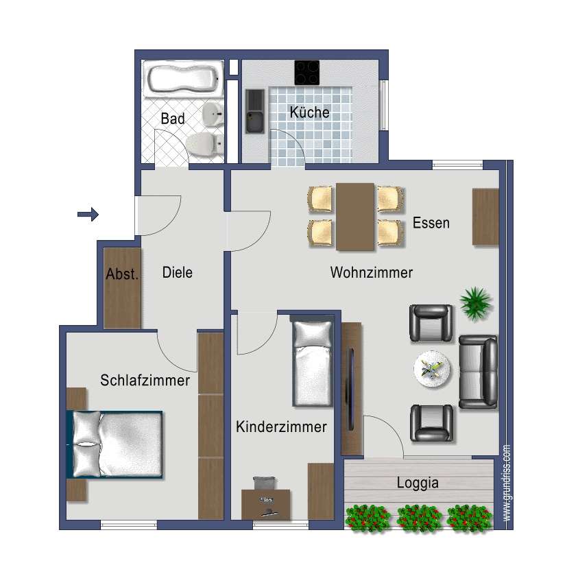 Grundriss Wohnung Monheim