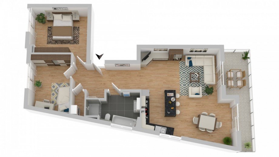 Grundriss Etagenwohnung Langenfeld (Rheinland)