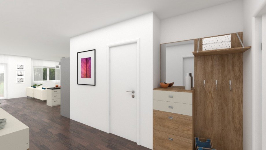 Visualisierung Eingangsbereich Erdgeschosswohnung Langenfeld (Rheinland)