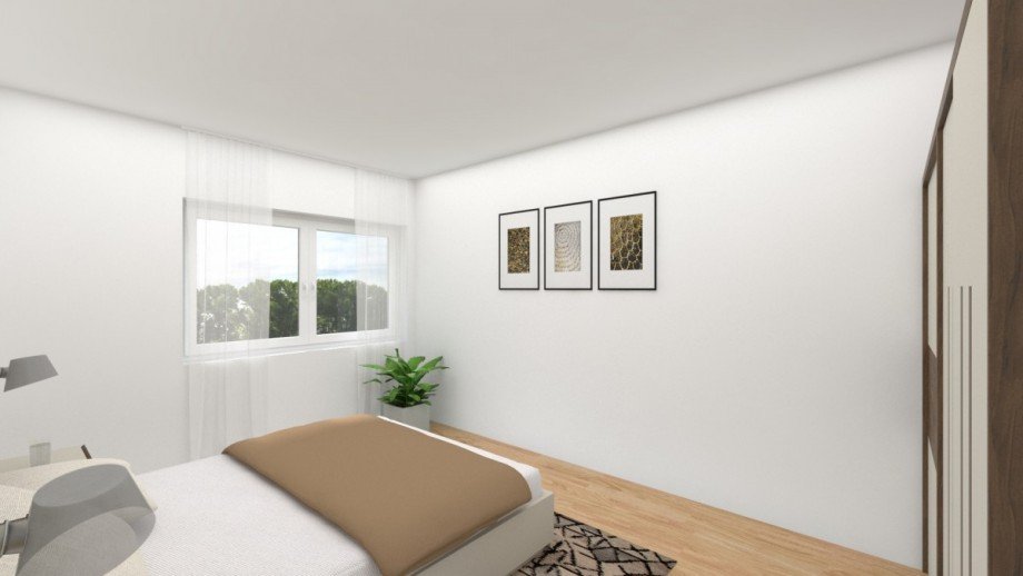 Visualisierung Schlafzimmer Dachgeschosswohnung Langenfeld (Rheinland)