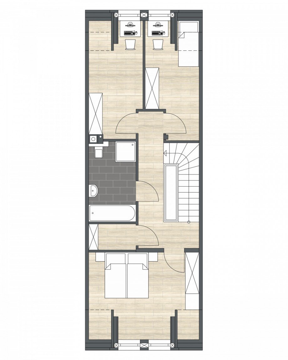 1. OG Variante 2 Reihenmittelhaus Langenfeld (Rheinland)