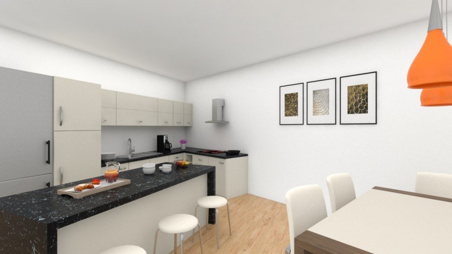 Visualisierung K�che Etagenwohnung Langenfeld (Rheinland)