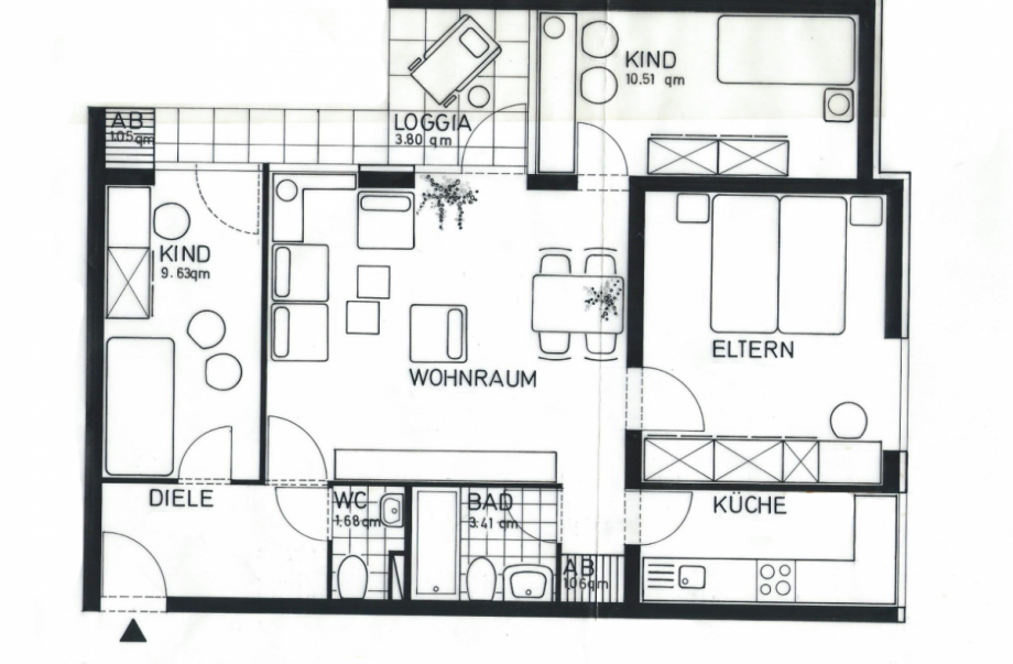 Grundriss Wohnung Monheim am Rhein
