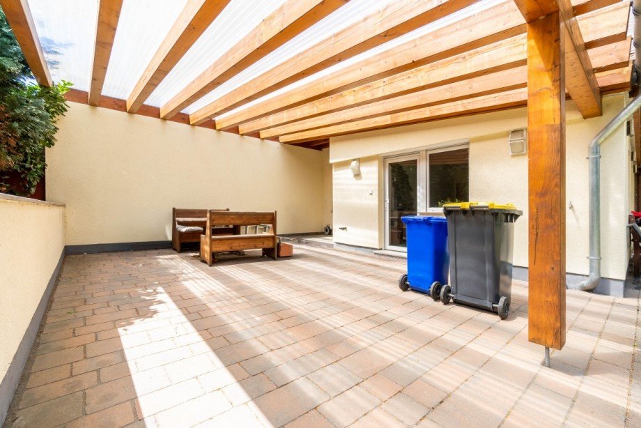 Terrasse Doppelhaush�lfte Monheim am Rhein