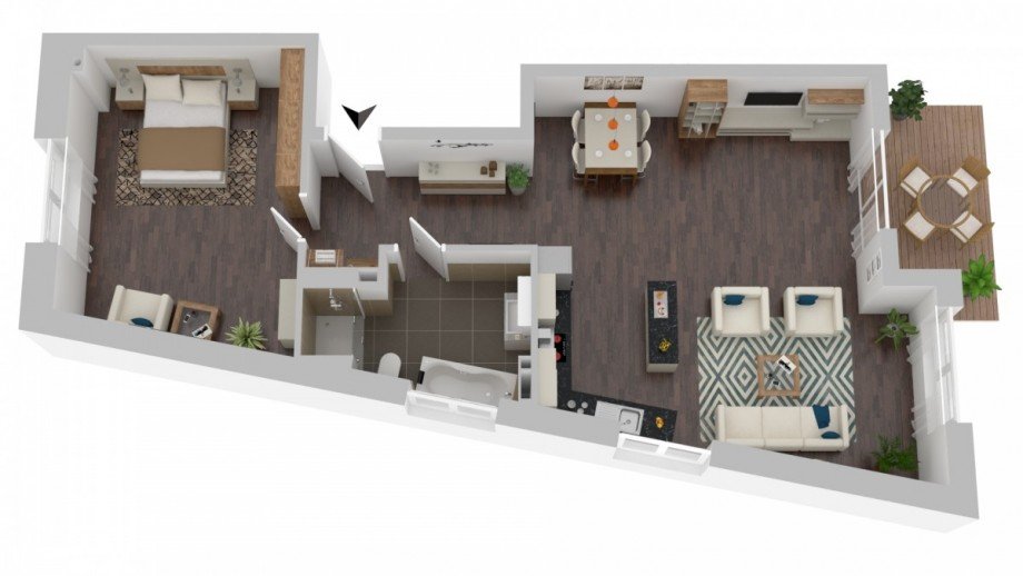 Grundriss Erdgeschosswohnung Langenfeld (Rheinland)
