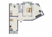 GrundrissWhg3 3-Zimmer-Wohnung im neuen Gewand