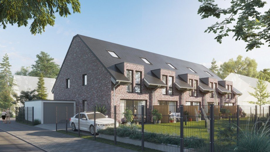Au�enansicht G�rten Reihenmittelhaus Langenfeld (Rheinland)