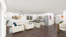 Visualisierung Wohnzimmer Kompromisse nicht notwendig.
