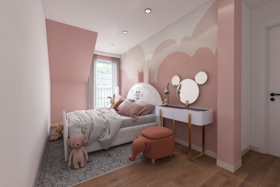 Visualisierung Kinderzimmer Reihenmittelhaus Langenfeld (Rheinland)